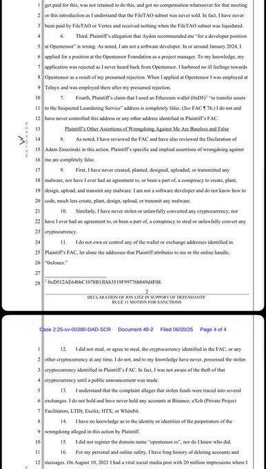 Dossier evidence